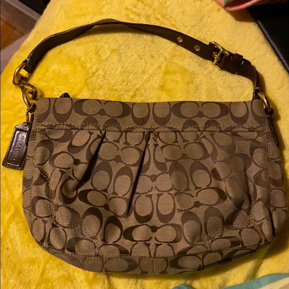 Brown coach bag